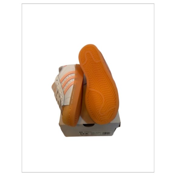 NWT Peach ADIDAS Shell Tip Superstar Shoes Size 13.5 (BB0318) - Picture 5 of 5